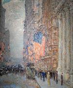 Childe Hassam Flags on the Waldorf china oil painting artist